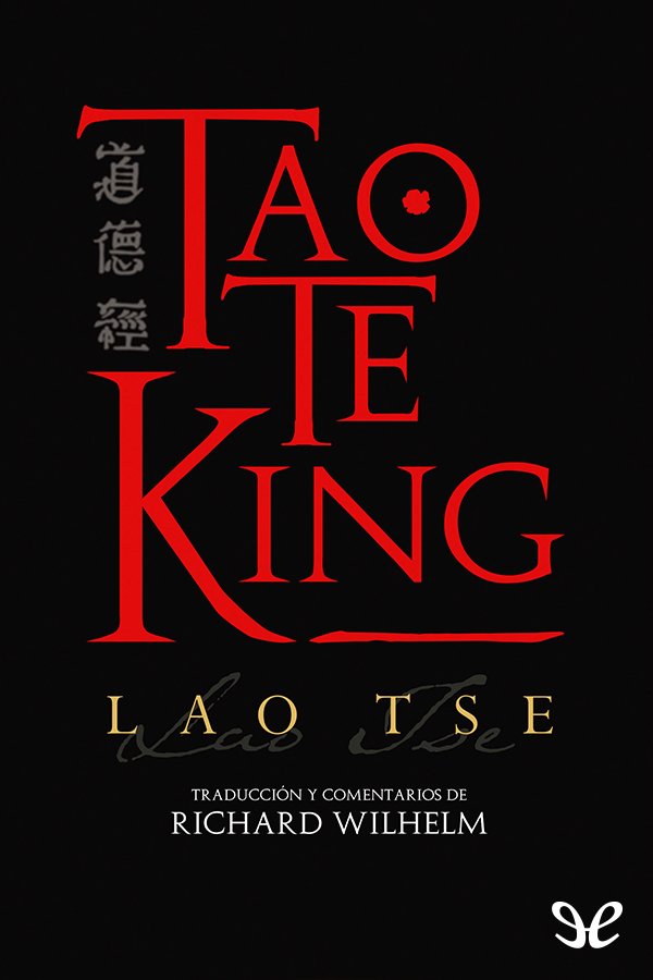 tapa de Lao Tse - Tao Te King
